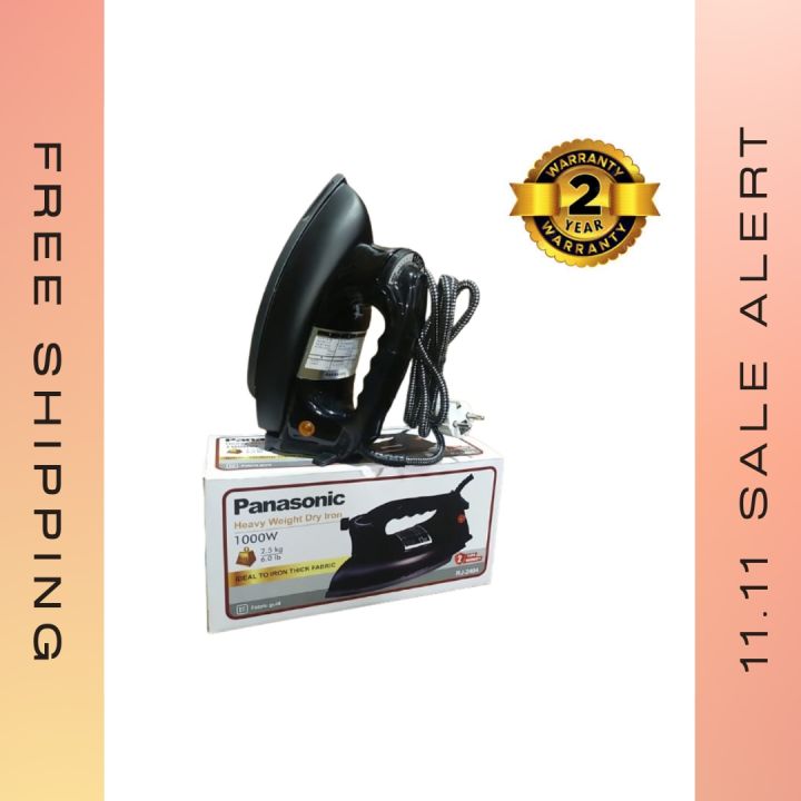 Panasonic Heavy Weight Dry Iron | 1000W | 2 Years Warranty | RJ-2404