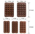 Chocolate Silicon Molds Cake Decorating - Set Of 1 Chocolate. 