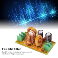 4A DC LC Filter FCC Car Audio High Frequency Filtering Low Pass Passive Electromagnetic Interference Filter Easy to Use. 