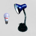 High Quality Adjustable Study Table Lamp with Switch, Steel Reading Night Light, and Free LED Bulb. 