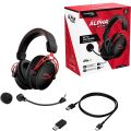 HyperX Cloud Alpha Wireless - Gaming Headset for PC, 300-hour battery life, DTS Headphone:X Spatial Audio, Memory foam, Dual Chamber Drivers, Noise-canceling mic, Durable aluminum frame (With Open Box). 