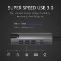 Type C Hub 8, 5, 3 Port Convertor Type C to 5 In 1 HUB (LAN + TYPE-C + HDMI + USB3.0*2) / Type C to 3 In 1 Convertor (Type C+Hdmi+Usb3.0 Compatible for MacBook Mac Pro Mini iMac Surface Pro XPS IdeaPad MateBook X Pro Notebook PC USB Flash Drives Mobile HD. 