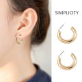Vintage Gold Hoop Earrings Set - Women Girl Pearl Circle Hoop Earring -Big Piercing Fashion Charm Jewelry Gifts. 