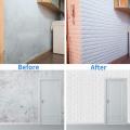 Wall Stickers 10PCS 3D Brick, PE Foam Self-Adhesive Wallpaper Removable and Waterproof Art Wall Tiles for Bedroom Living Room Background TV Decor. 
