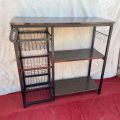 Oven stand rack for kitchen accessories rack. 