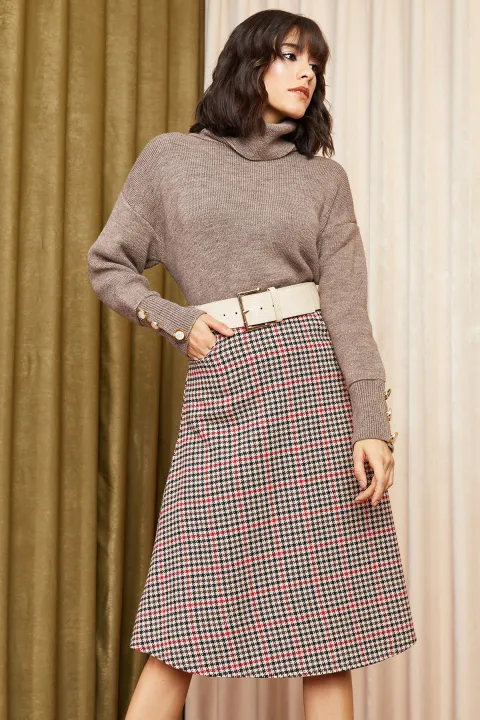 Ola%20Store%20Women's%20Black%20Zippered%20Pocket%20Cachet%20Flared%20Skirt%20ETK-19000103%20-%20Image%205