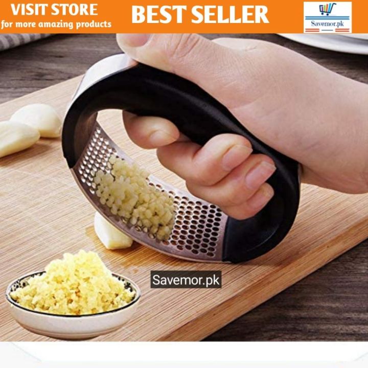 High quality Garlic press rocker  garlic chopper garlic mincer/ garlic crusher kitchen accessories garlic cutter/ kitchen tools peeler ginger  garlic presser  kitchen gadgets