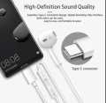 Original Gionee Type C Handsfree | In-Ear Type C Headset Headphones | Earphones | Type-C Earphone | C Type Handfree with Built-in Microphone | Dual Driver Earbuds USB-C | Compatible for Phone 15,16,17 series / Samsung/ OnePlus/ Redmi / Oppo / Huawei. 