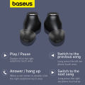 Baseus WM01/WM02 Wireless Bluetooth Earphone Smart Noise Reduction Mini In-Ear Wireless Earbuds Headphones. 