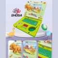 Dinosaur Series Learning Machine Animated Screen Laptop For Kids With Multiple Sounds, Cheerful Music & Screen Animation - 2403. 