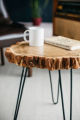 Wood Slab Coffee Table, Live Edge Coffee Table, Rustic Wood Slab Coffee Table, Modern Hairpin Legs End Table, Mid Century Coffee Table. 
