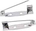 100\Pcs Base Pin for Badge, Safety Badge Pin Brooch Catch Bar Locking Pins Base Finding DIY Finding Jewelry. 