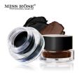 MISS ROSE GEL EYELINER 2 COLOR  SET BLACK AND BROWN 24 HOURS LONG LASTING WATERPROOF. 