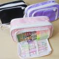 Expandable Double Layer Waterproof Pencil Case  - ANGOO Expandable Double Layer Waterproof Stationery Case. 