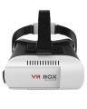 3D VR Box Virtual Reality Glasses with Remote - White. 