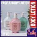 Emily Soft N Shine Shea Butter Face and Body Moisturizing Body Lotion with vitamin E choose any from Peach, Avocado and coconut variants flavors for All Skin Types 250 ml Best Absorbing for Day & Night. 