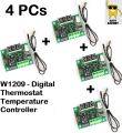 Pack of 4 W1209 - Digital Thermostat Temperature Controller / Sensor Incubator Controller With / Wire - DC 12V. 