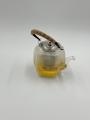 Glass Teapot with Heat Resistant Stainless Steel Infuser, Borosilicate Glass Teapot, Glass Tea Kettle | Classic Heat Resistant Glass Tea Pot with Removable Stainless Steel Lid and Strainer | Borosilicate Glass Tea Cup with Metal Handle 1000ml. 