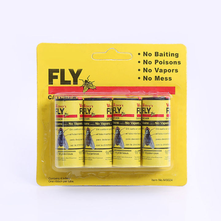 4%20Rolls%20Sticky%20Fly%20Paper%20Eliminate%20Flies%20Insect%20Bug%20Glue%20Paper%20Catcher%20Trap%20-%20Image%203