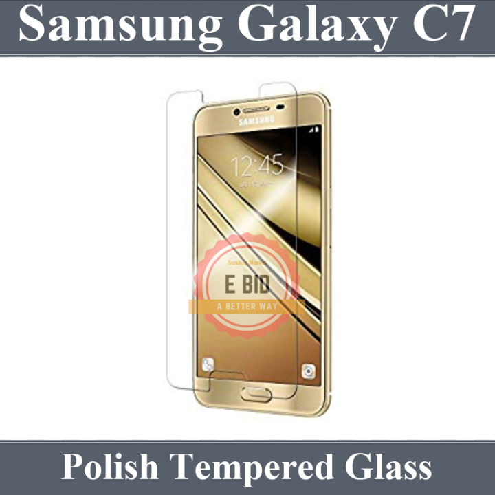 Samsung%20Galaxy%20C7%20Premium%20Screen%20Guard%20Tempered%20Glass%20Display%20Protector%20-%20Image%203