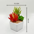 Artificial Aloe Vera Plant Ceramic Plant Pot. 