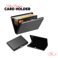 Mini Briefcase-Style Aluminum Card Holder for Professionals. 