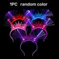1PC 2025 Happy New Year LED Light Up Headband Creative Bow Crown Hair Hoop Flashing Hair Band Christmas New Year's Eve Party Photo Props. 