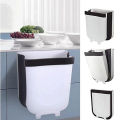 Wall Mounted Foldable Trash Can Bin for Kitchen-Car Garbage and waste storage Collapsible Wall Cleaning Vegetable, Meat Waste Bin 9 Litre Capacity. 