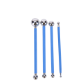 4PCS Double-ended Modeling Ball Tool Metal Ceramic Clay Dotting Tools. 