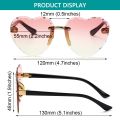 New Heart Rimless Sunglasses Ocean Lenses UV 400 Protection Cute Children/Adult Sunglasses Outdoor Travel Eyewear for Girls Boy. 