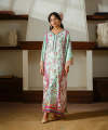 Kross Kulture - Printed Silk Lawn Kaftaan For Women. 