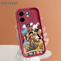 Hontinga for Infinix Smart 9 Hot 50i Back Cover One Piece Luffy Pattern Ladder Soft Camera Protection Rubber Phone Case. 
