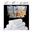Polyethylene P.E Plastic Bags Suitable For Food Packaging Nuts, Dry Fruit , Screws And More. 