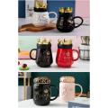1 PIECE Couple Mugs, King Queen Mugs, King Queen Cups, Coffee Mugs, Tea Mugs, Juice Mugs, Multi Purpose Mugs, Best Gift Ever. 