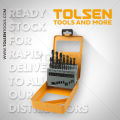 Tolsen 19 Pcs HSS Twist Drill Bits Set (M-S). 