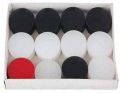 Carrom Accessories carrom gotis Carrom Board Pieces - Coins - Goti - Set of 19 - Random. 