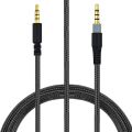 Braided Replacement Cable Extension Cord With Volume Control Mic Mute For Kingston HyperX Cloud Alpha Mix Gaming Headsets. 