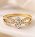 Elegant Double Stone Zircon Ring for Women | Elegant Luxury Ring | Stylish Ladies Jewelry. 