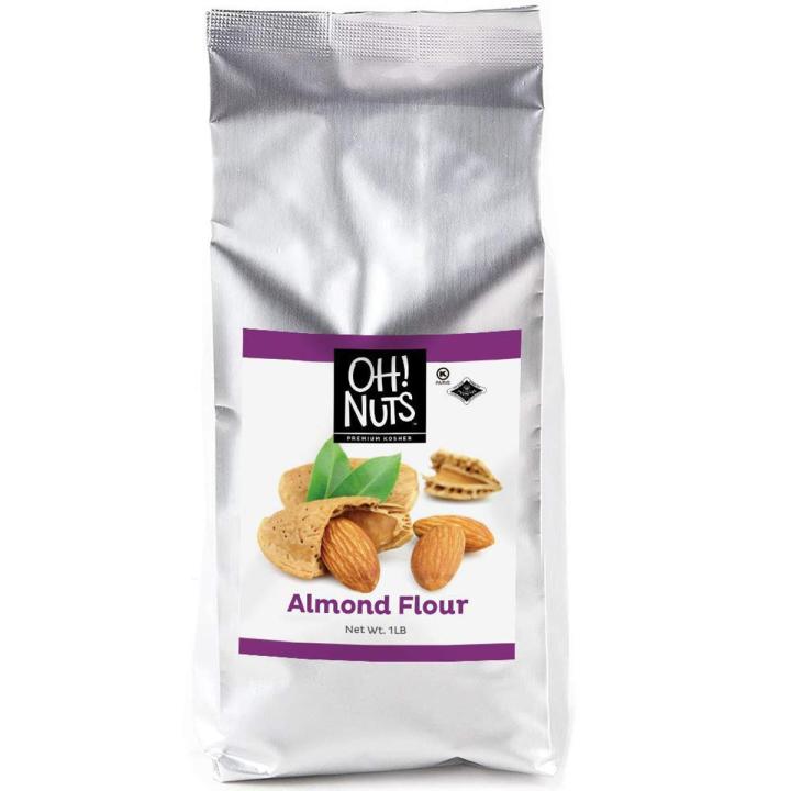 Oh! Nuts Blanched Almond Flour for Gluten-Free, Super Fine Baking | 1kg Bulk Wheat Substitute for Macarons and Protein-Rich Cookies| All-Purpose Kosher Fresh Meal for Vegan, Paleo & Keto Diets
