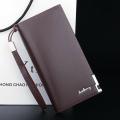 New Luxury Business Bifold Men's Leather Wallet With Zipper Pocket for Mobile and ATM Card Holder Slots Multifunctional Purse For Man Clutch Bag in Black and Brown. 