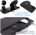 KKM Wireless Charger, 3 in 1 Qi-Certified Fast Wireless Charging Station Compatible with iPhone 14 Pro/14 Pro Max/14/14 Plus/13/12/11/XS, Charging Stand Dock for Apple Watch & AirPods (with Adapter). 