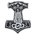 Mjolnir Viking Thor Hammer Loki Odin Iron On Patch badge for t shirt bag cap jeans badge#079. 