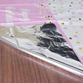 Table Cover For Party Decoration Shiny Solid Colors Waterproof Stain Resistant Disposable Table Runner Wrinkle Free Plastic Sheet For Event Decoration Theme Party Event Decor Birthday Wedding Anniversary Bridal Shower Baby Shower Size 54"x72". 