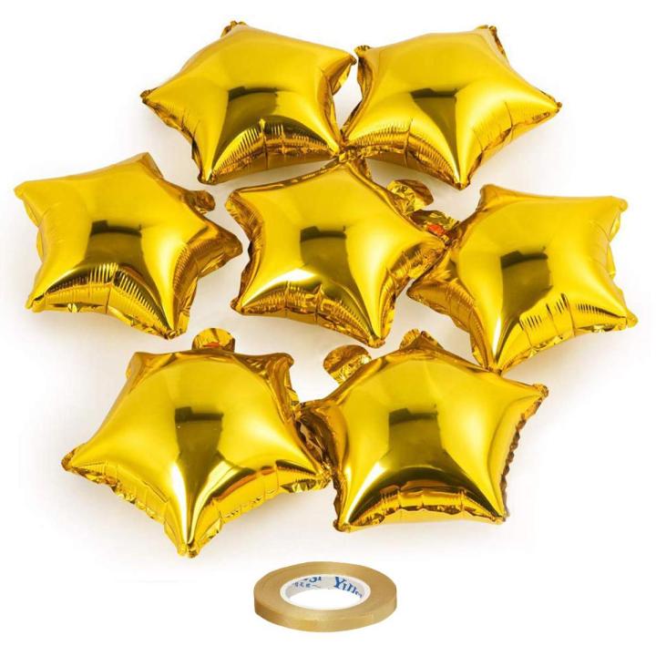 5 PCs 8" Small Stars Foil Balloons For Birthday Decoration Items For Boys Or Girls/ Birthday Decoration/Baby Shower