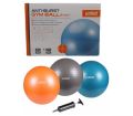 Anti Burst Gym Ball - Brand Liveup Sports - Product Anti Burst Gym Ball - Size 75cm - Model LS3222A - Color Grey. 