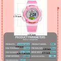 1pc Children's Watches Cute Girls Student Casual Sports Electronic Watches, Outdoor Luminous Alarm Clocks Watches. 
