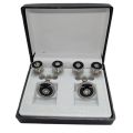 Black Cufflinks and Qamees/ Shirt Studs Set for men. 
