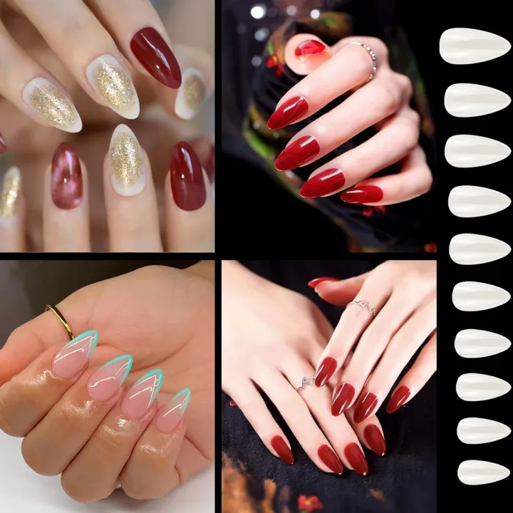 100pcs%20Almond%20Shape%20Transparent%20/%20White%20Color%20Artificial%20Nails%20Nails%20kit%20Acrylic%20Nails%20Transparent%20Artificial%20nail.%20-%20Image%207