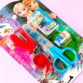 5 in 1 Frozen School Sets Kids Stationery Set Kawaii Stapler, Scissor, Washi Tape, Stapler Pin. 