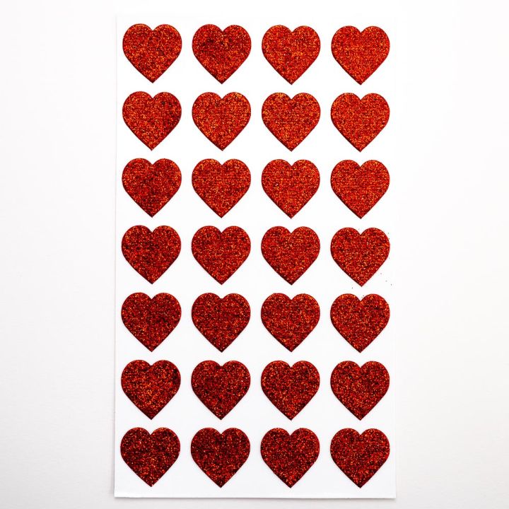 Pack%20of%2030%20%20Red%20Glitter%20Love%20Heart%20Stickers%20-%20-%20Craft%20Stickers%20-%20Image%202